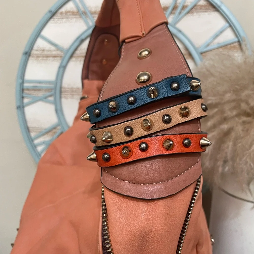 Women’s Unique Vegan Leather Large Hobo BOHO Bag